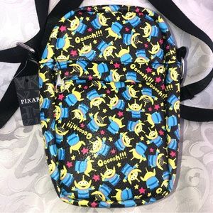 Disney Pixar aliens crossbody bag Toy Story NWT Buckle Down black blue green